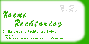 noemi rechtorisz business card